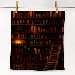 Books Library Face Towel by Ket1n9