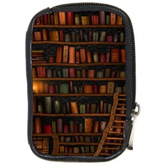 Books Library Compact Camera Leather Case by Ket1n9