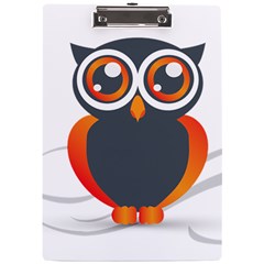 Owl Logo A4 Acrylic Clipboard by Ket1n9