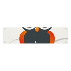 Owl Logo Banner And Sign 4  X 1  by Ket1n9