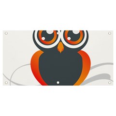 Owl Logo Banner And Sign 4  X 2  by Ket1n9