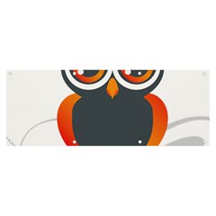 Owl Logo Banner And Sign 8  X 3  by Ket1n9