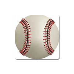 Baseball Square Magnet by Ket1n9