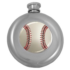 Baseball Round Hip Flask (5 Oz) by Ket1n9