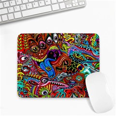 Art Color Dark Detail Monsters Psychedelic Small Mousepad by Ket1n9