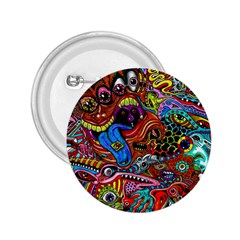 Art Color Dark Detail Monsters Psychedelic 2 25  Buttons by Ket1n9