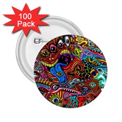 Art Color Dark Detail Monsters Psychedelic 2 25  Buttons (100 Pack)  by Ket1n9