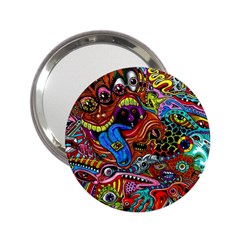 Art Color Dark Detail Monsters Psychedelic 2 25  Handbag Mirrors by Ket1n9