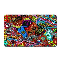 Art Color Dark Detail Monsters Psychedelic Magnet (rectangular) by Ket1n9