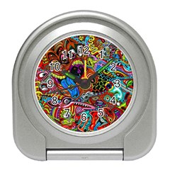 Art Color Dark Detail Monsters Psychedelic Travel Alarm Clock by Ket1n9