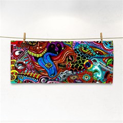 Art Color Dark Detail Monsters Psychedelic Hand Towel by Ket1n9