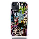 Vintage Horror Collage Pattern iPhone 13 mini TPU UV Print Case Front