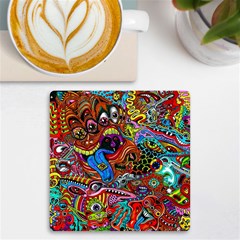 Art Color Dark Detail Monsters Psychedelic Uv Print Square Tile Coaster  by Ket1n9