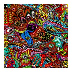 Art Color Dark Detail Monsters Psychedelic Banner And Sign 3  X 3  by Ket1n9