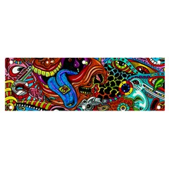 Art Color Dark Detail Monsters Psychedelic Banner And Sign 6  X 2  by Ket1n9