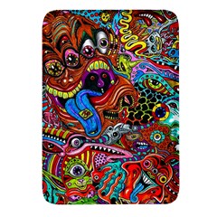 Art Color Dark Detail Monsters Psychedelic Rectangular Glass Fridge Magnet (4 Pack) by Ket1n9