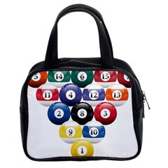 Racked Billiard Pool Balls Classic Handbag (two Sides) by Ket1n9