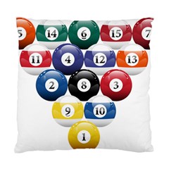 Racked Billiard Pool Balls Standard Cushion Case (one Side) by Ket1n9