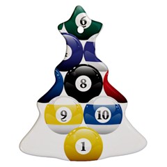 Racked Billiard Pool Balls Ornament (christmas Tree)  by Ket1n9