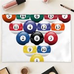 Racked Billiard Pool Balls Cosmetic Bag (XXL) Front