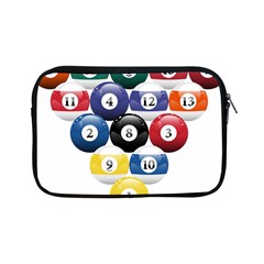 Racked Billiard Pool Balls Apple Ipad Mini Zipper Cases by Ket1n9