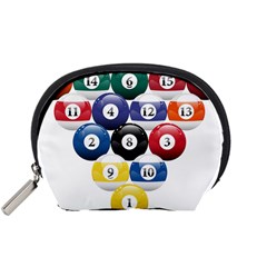 Racked Billiard Pool Balls Accessory Pouch (small) by Ket1n9