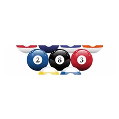 Racked Billiard Pool Balls Oblong Satin Scarf (16  X 60 ) by Ket1n9