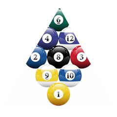 Racked Billiard Pool Balls Wooden Puzzle Triangle by Ket1n9