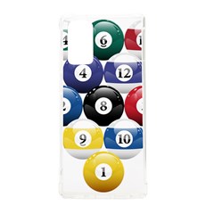 Racked Billiard Pool Balls Samsung Galaxy Note 20 Tpu Uv Case by Ket1n9