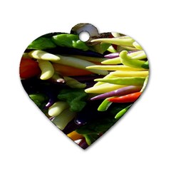 Bright Peppers Dog Tag Heart (one Side) by Ket1n9