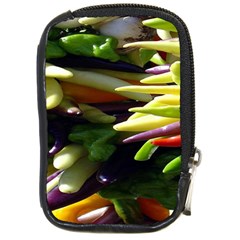 Bright Peppers Compact Camera Leather Case by Ket1n9