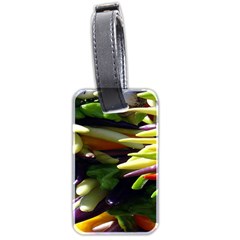 Bright Peppers Luggage Tag (two Sides) by Ket1n9