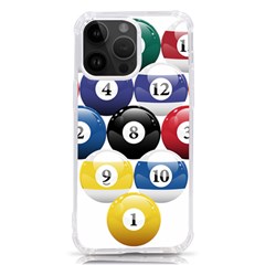 Racked Billiard Pool Balls Iphone 14 Pro Max Tpu Uv Print Case by Ket1n9