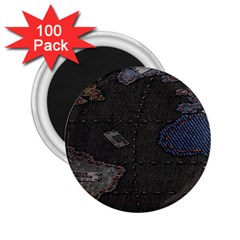 World Map 2 25  Magnets (100 Pack)  by Ket1n9