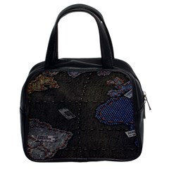 World Map Classic Handbag (two Sides) by Ket1n9