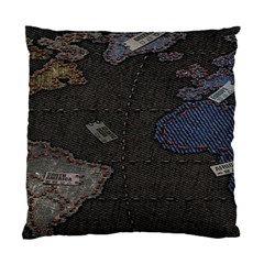 World Map Standard Cushion Case (two Sides) by Ket1n9