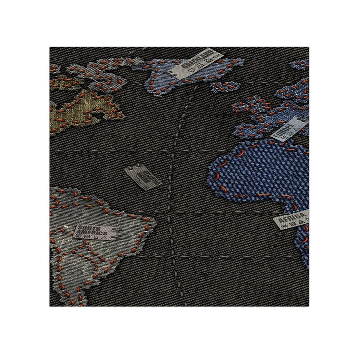 World Map Square Satin Scarf (30  x 30 )