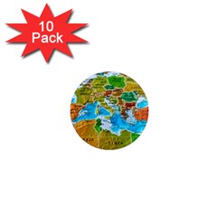 World Map 1  Mini Magnet (10 Pack)  by Ket1n9