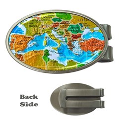 World Map Money Clips (oval)  by Ket1n9