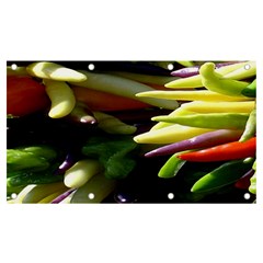 Bright Peppers Banner And Sign 7  X 4  by Ket1n9