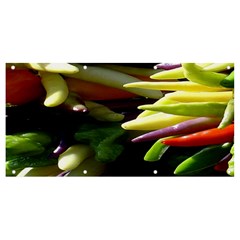 Bright Peppers Banner And Sign 8  X 4  by Ket1n9