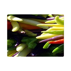 Bright Peppers Premium Plush Fleece Blanket (mini) by Ket1n9