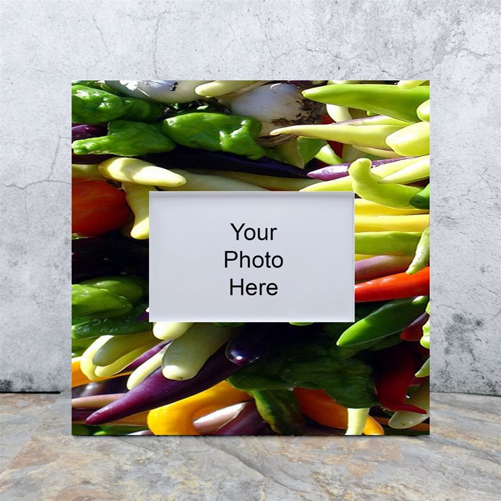 Bright Peppers White Box Photo Frame 4  x 6 