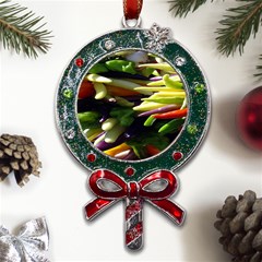 Bright Peppers Metal X mas Lollipop With Crystal Ornament by Ket1n9