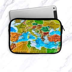 World Map Apple Ipad Mini Zipper Cases