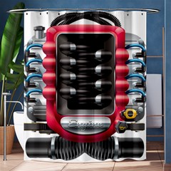 Car Engine Shower Curtain 60  X 72  (medium)  by Ket1n9