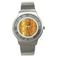 Golden Pattern Vintage Gradient Vector Stainless Steel Watch by Ket1n9