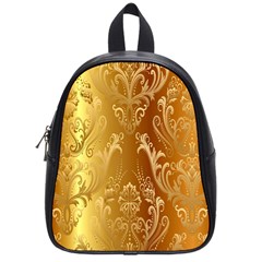 Golden Pattern Vintage Gradient Vector School Bag (small) by Ket1n9