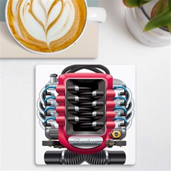 Car Engine Uv Print Square Tile Coaster  by Ket1n9