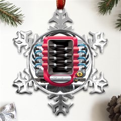 Car Engine Metal Small Snowflake Ornament by Ket1n9